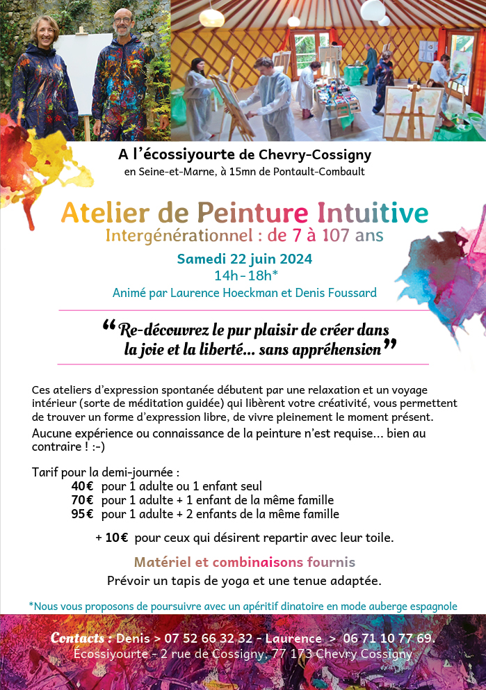 Flyer atelier yourte Cossigny 22-06-2024