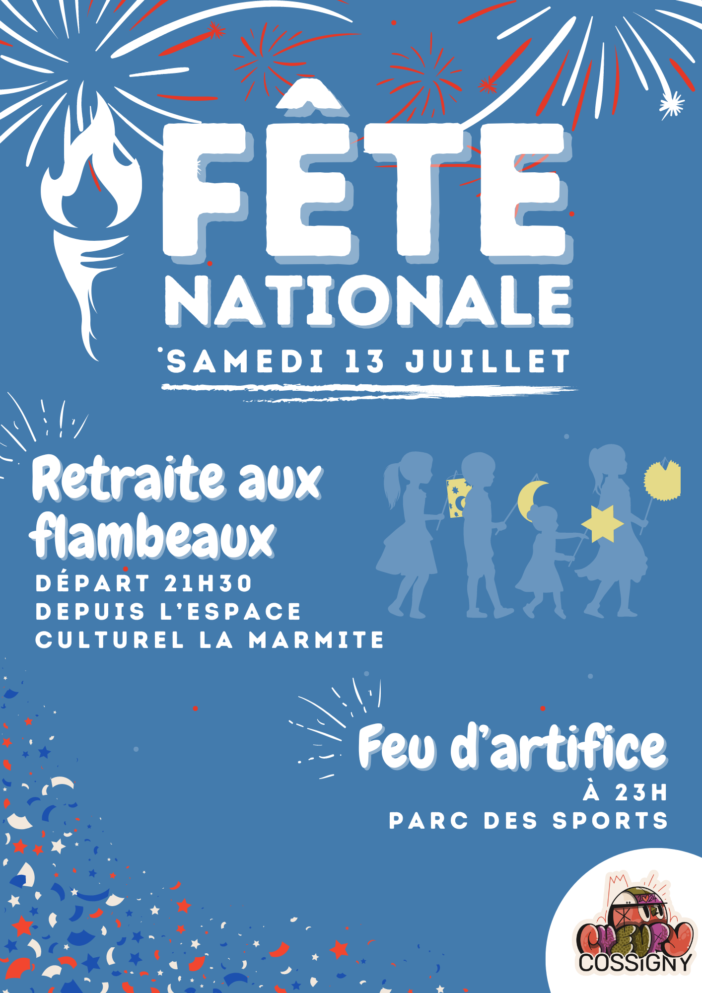 affiche feu d'artifice