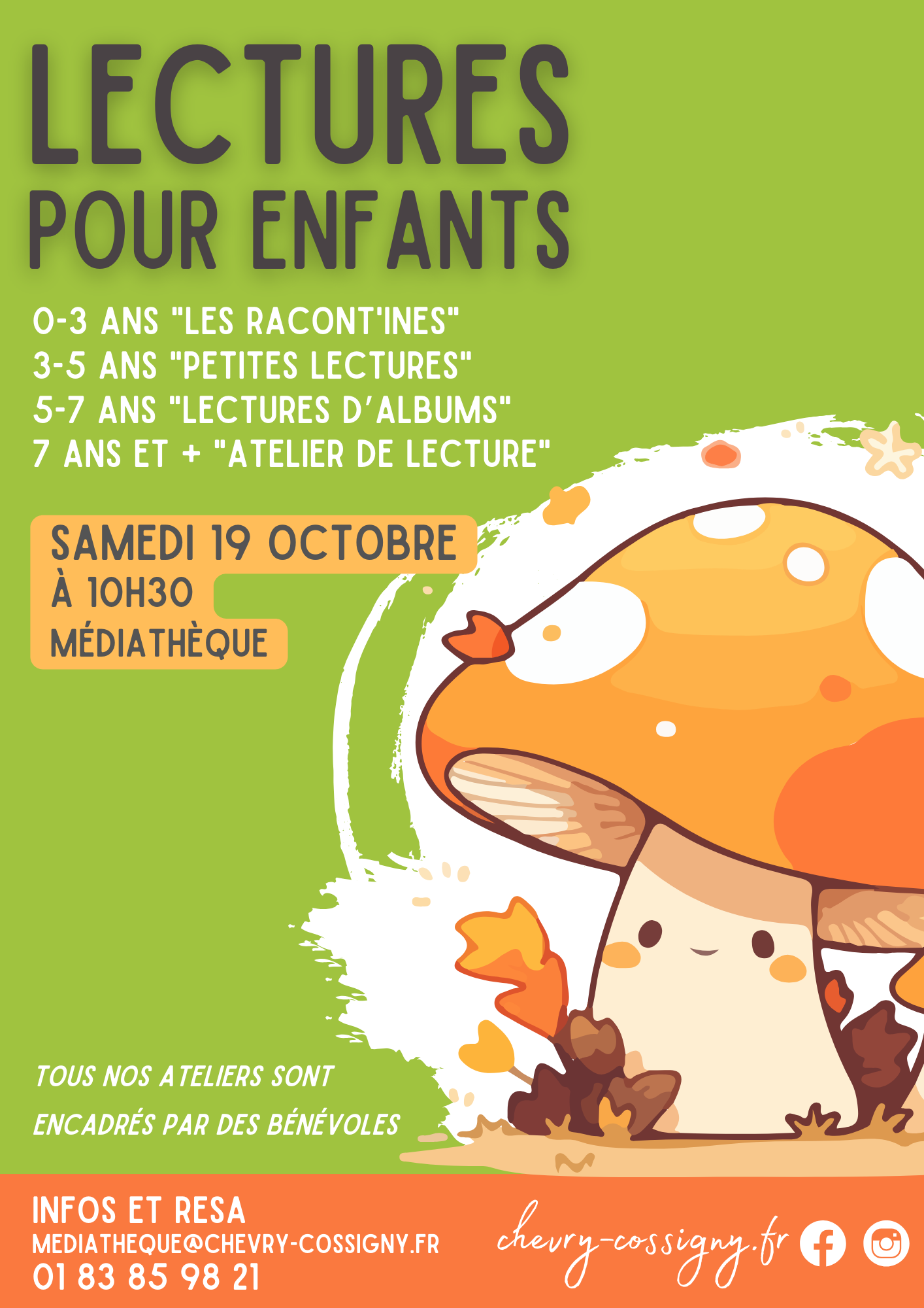 Affiche atelier lectures